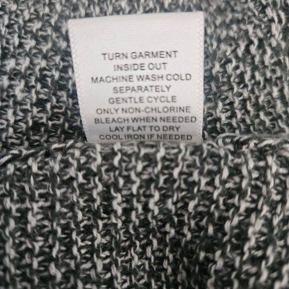 New York & Company SOHO Black Gray Medium 3/4 Sleeve Sweater - Picture 5 of 7